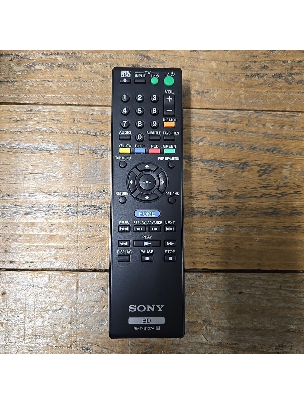 GENUINE SONY REMOTE For 3D BLUE-RAY DISC PLAYER RMT-B107A |RB4